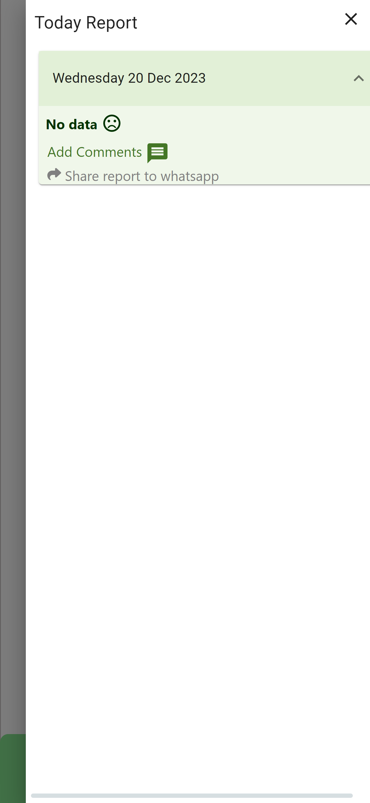 Nutrosal app screen